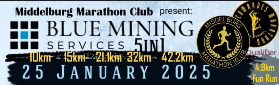 Blue Mining Services Marathon flyer