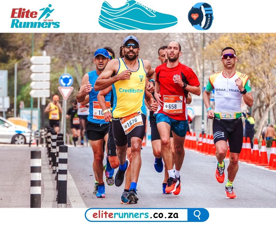 Runners in running gear