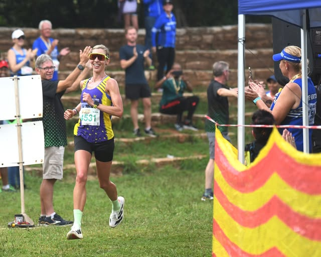 Gerda Steyn At the cape gate Vaal Marathon