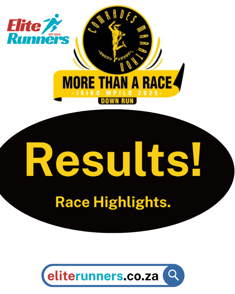 Comrades marathon 2025 Results text and logo