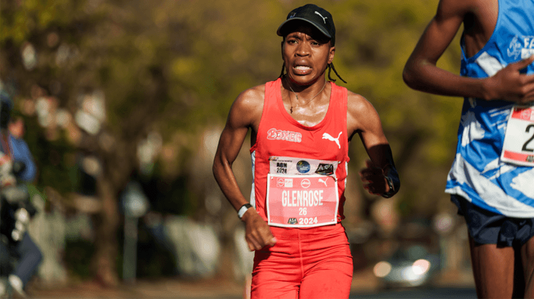 Winner of Absa Run Your City Tshwane 10k, Glenrose Xaba.
